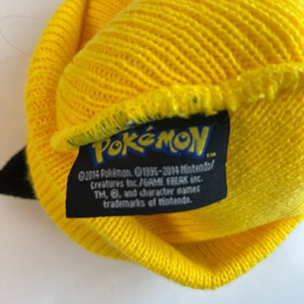 Pokemon Pikachu‎ Yellow Beanie Hat Game Freak for Girls Unisex Ages 14 and Older